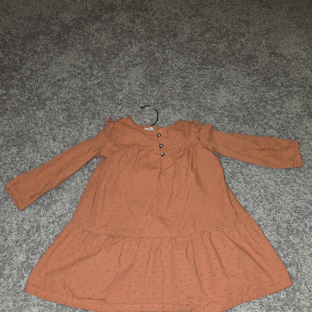 Carter's Orange Long Sleeve Kids Dress